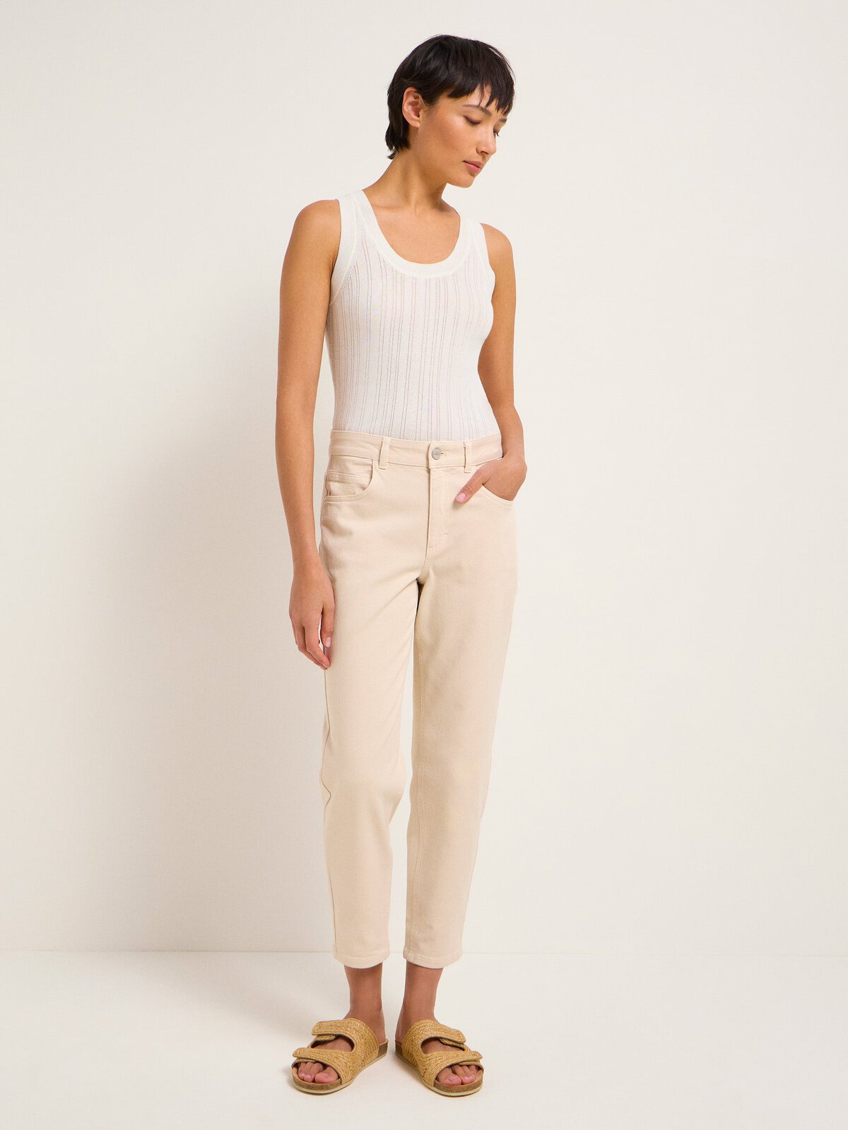 O-Shape Hose (GOTS) - Natural Undyed von Lanius