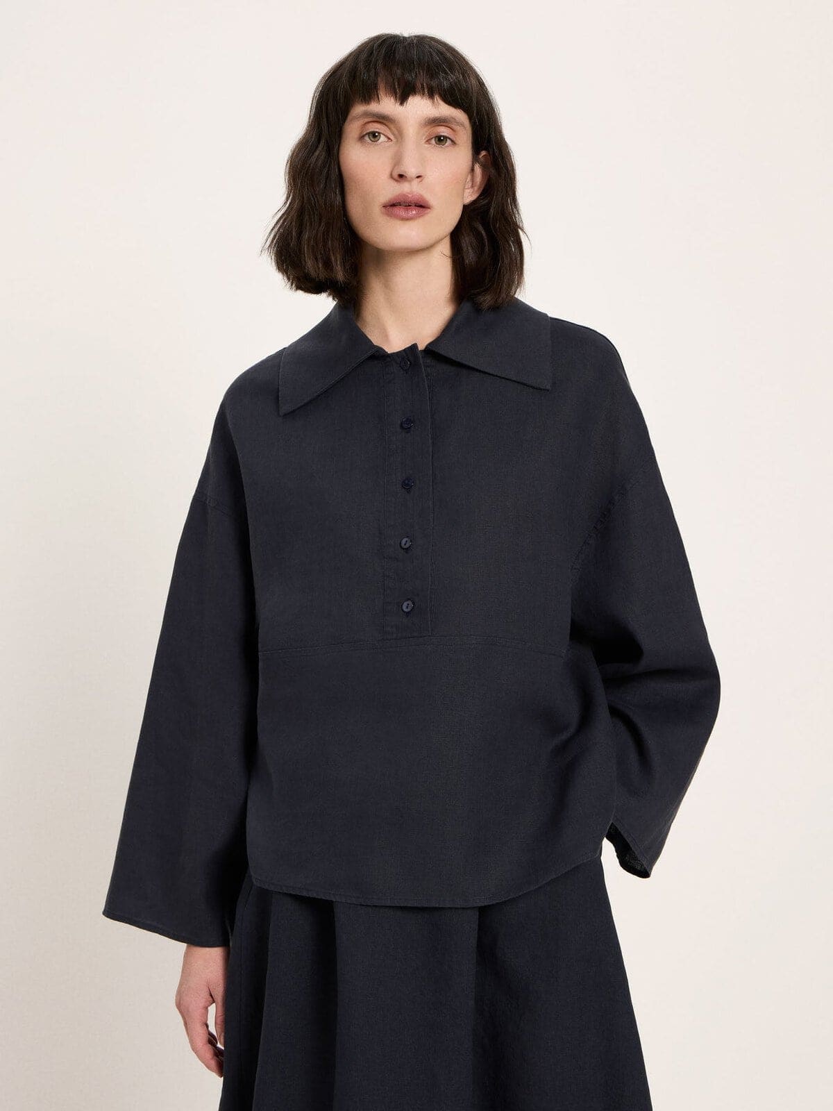 Oversizebluse (GOTS) - Midnight von Lanius
