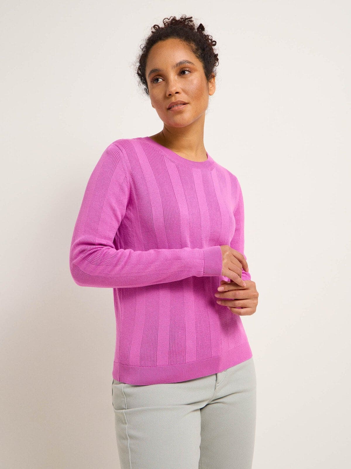 Pullover mit breiter Rippe (GOTS) - Bloom von Lanius