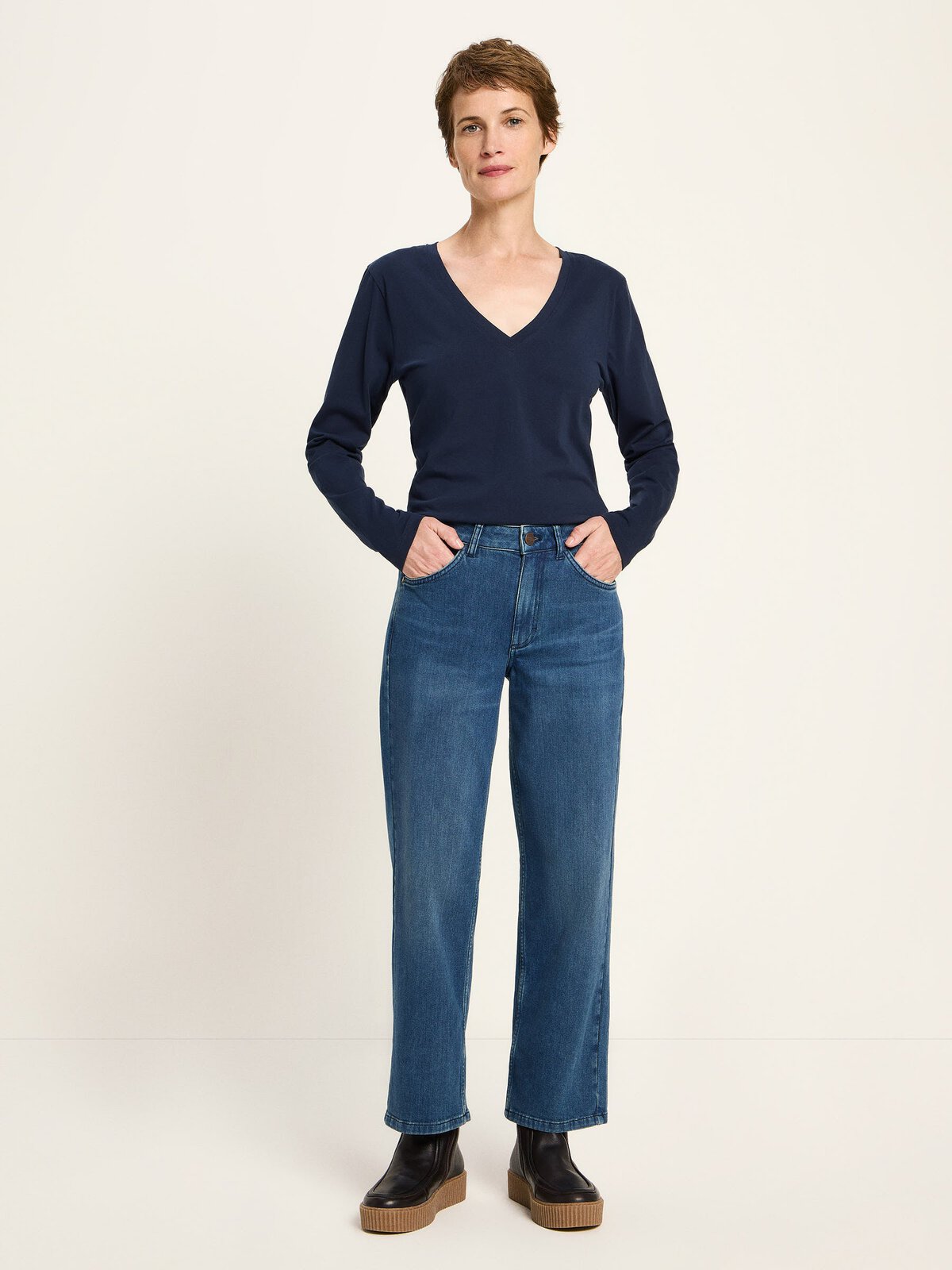 Relaxed Jeans (GOTS) - Dark Blue von Lanius
