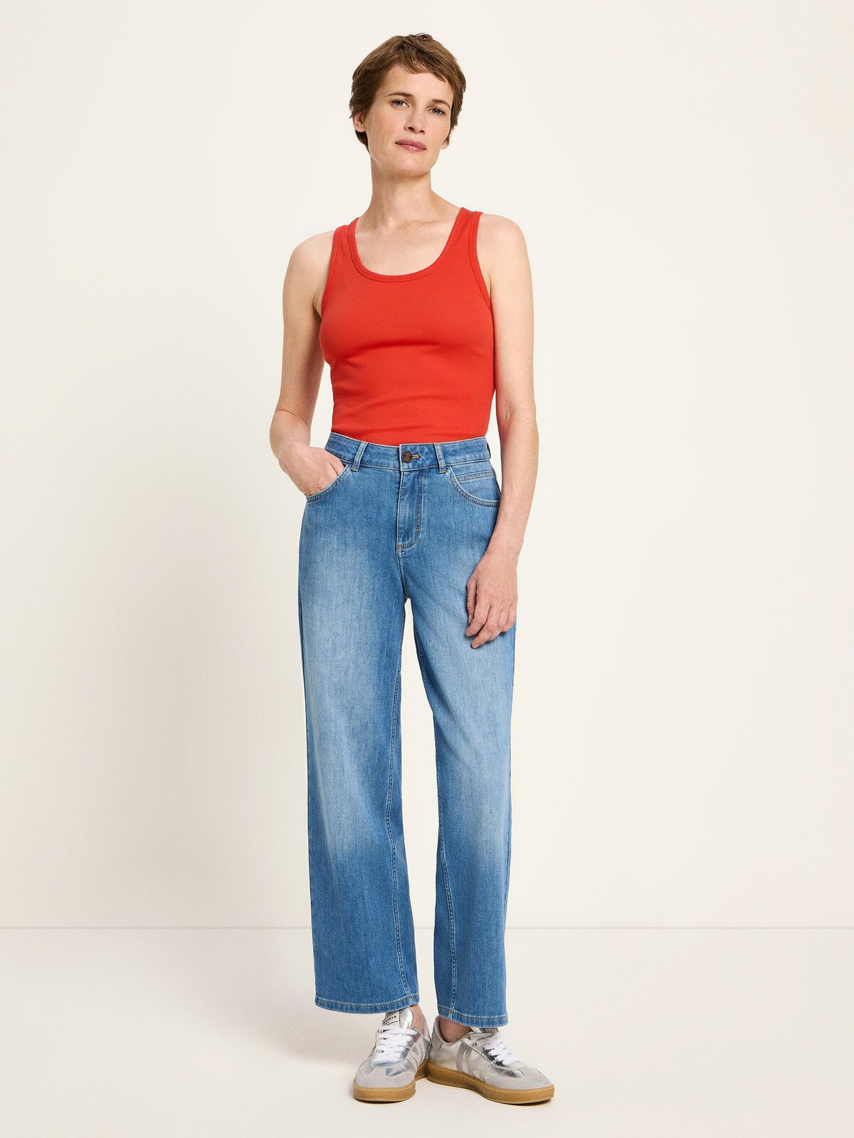 Relaxed Jeans (GOTS) - Mid Blue von Lanius