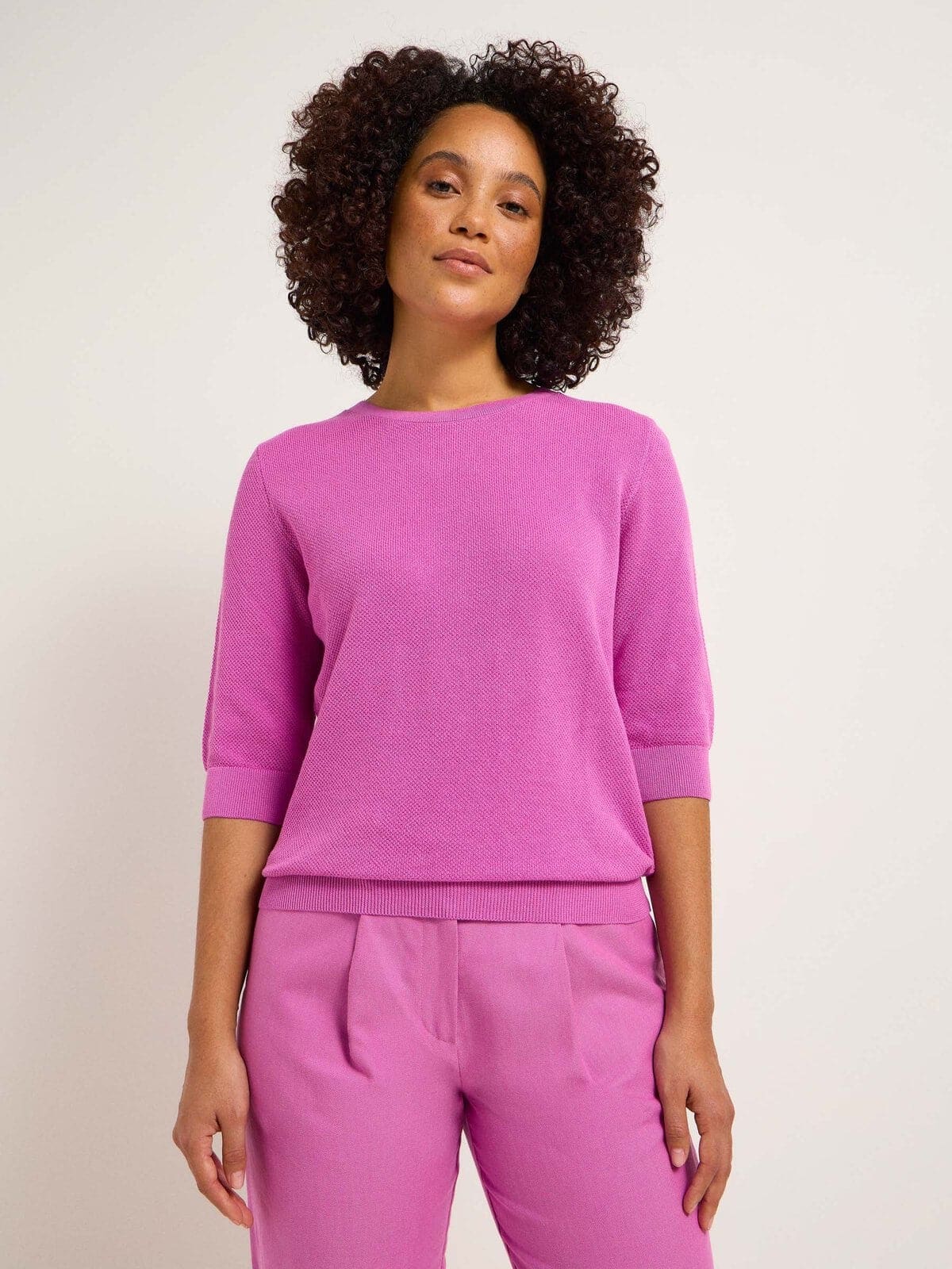 Struktur-Halbarmpullover (GOTS) - Bloom von Lanius
