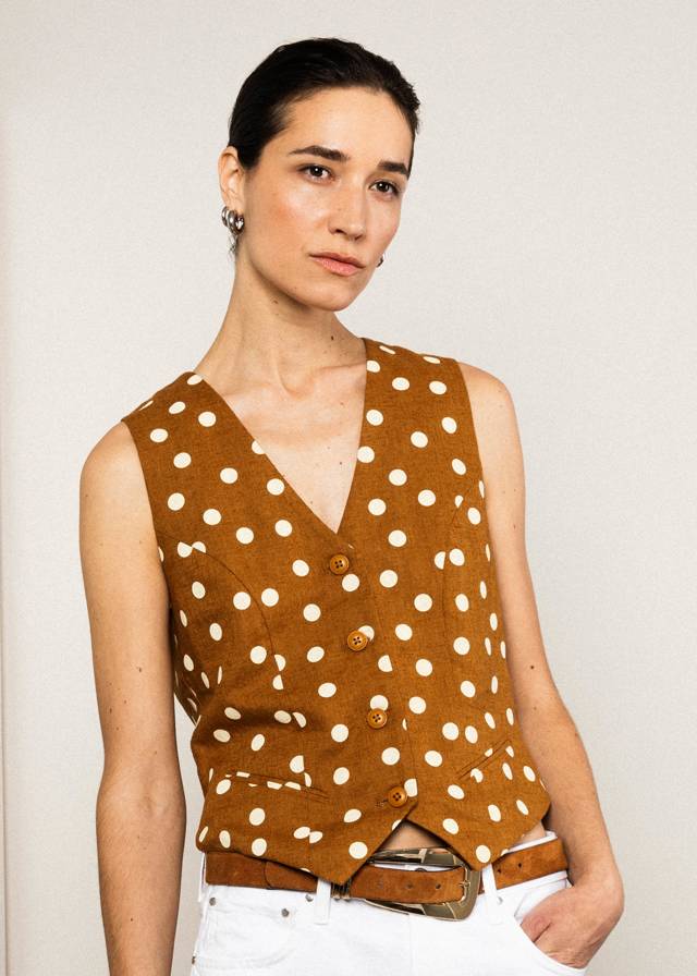 Weste Gilet d’été - Pretty In Bronze Linen von Blutsgeschwister