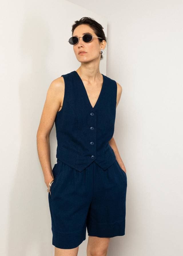 Weste Gilet d’été - Twilight Blue von Blutsgeschwister