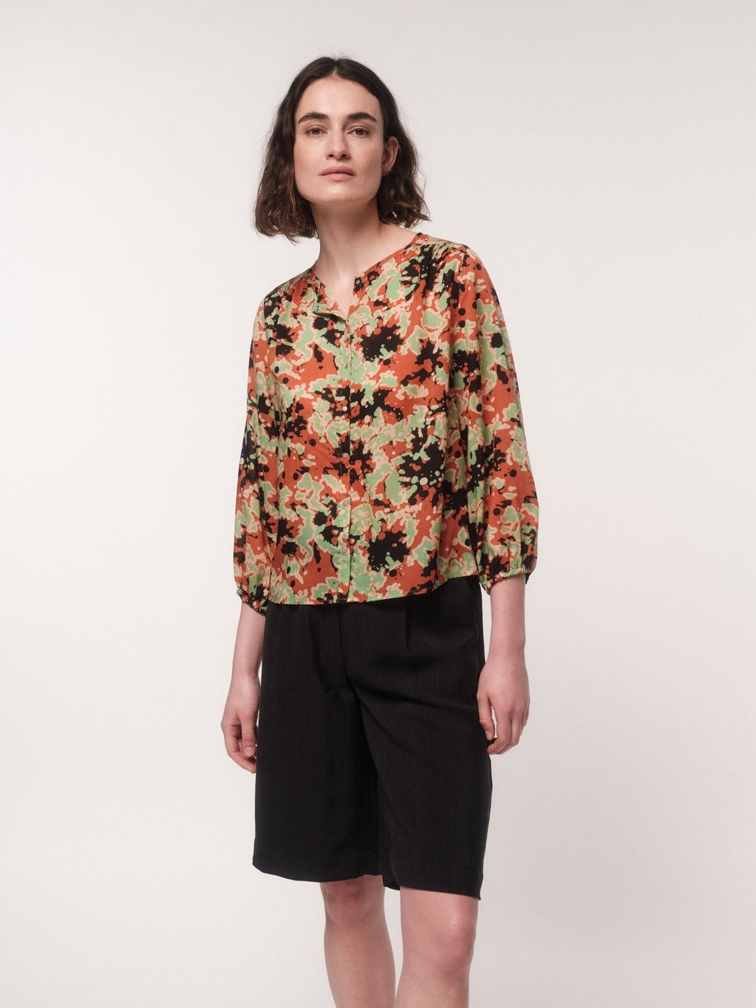 Bluse Print Powerful Bloom - Print Powerful Bloom Jade von Lanius