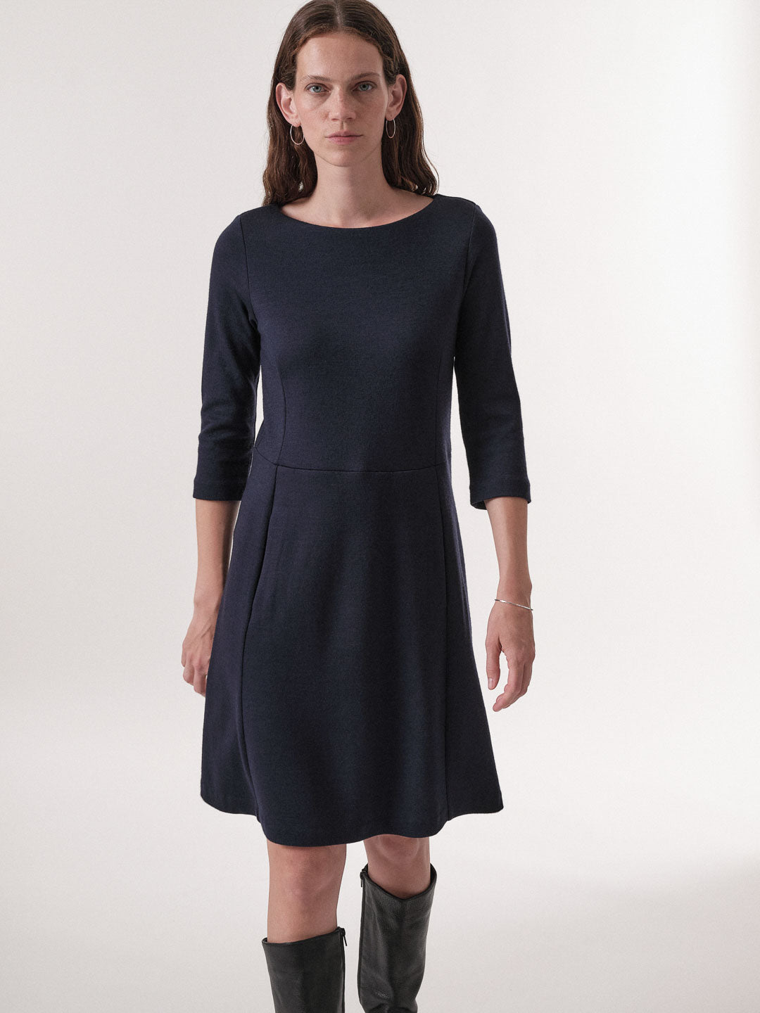 Kleid mit U-Boot Ausschnitt - Atlantic von Lanius