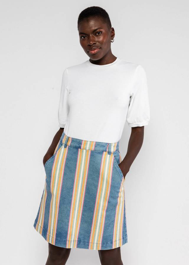 Jeansrock Coquetry Charm Marquee - Summertime Stripes von Blutsgeschwister