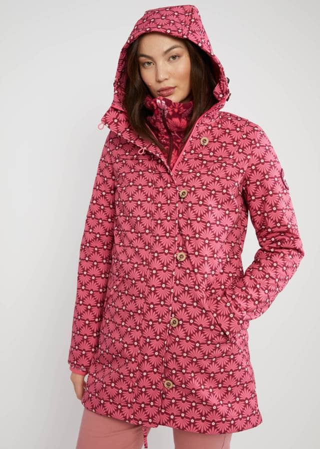 Softshelljacke Wild Weather - Ageless Hippie Flower von Blutsgeschwister