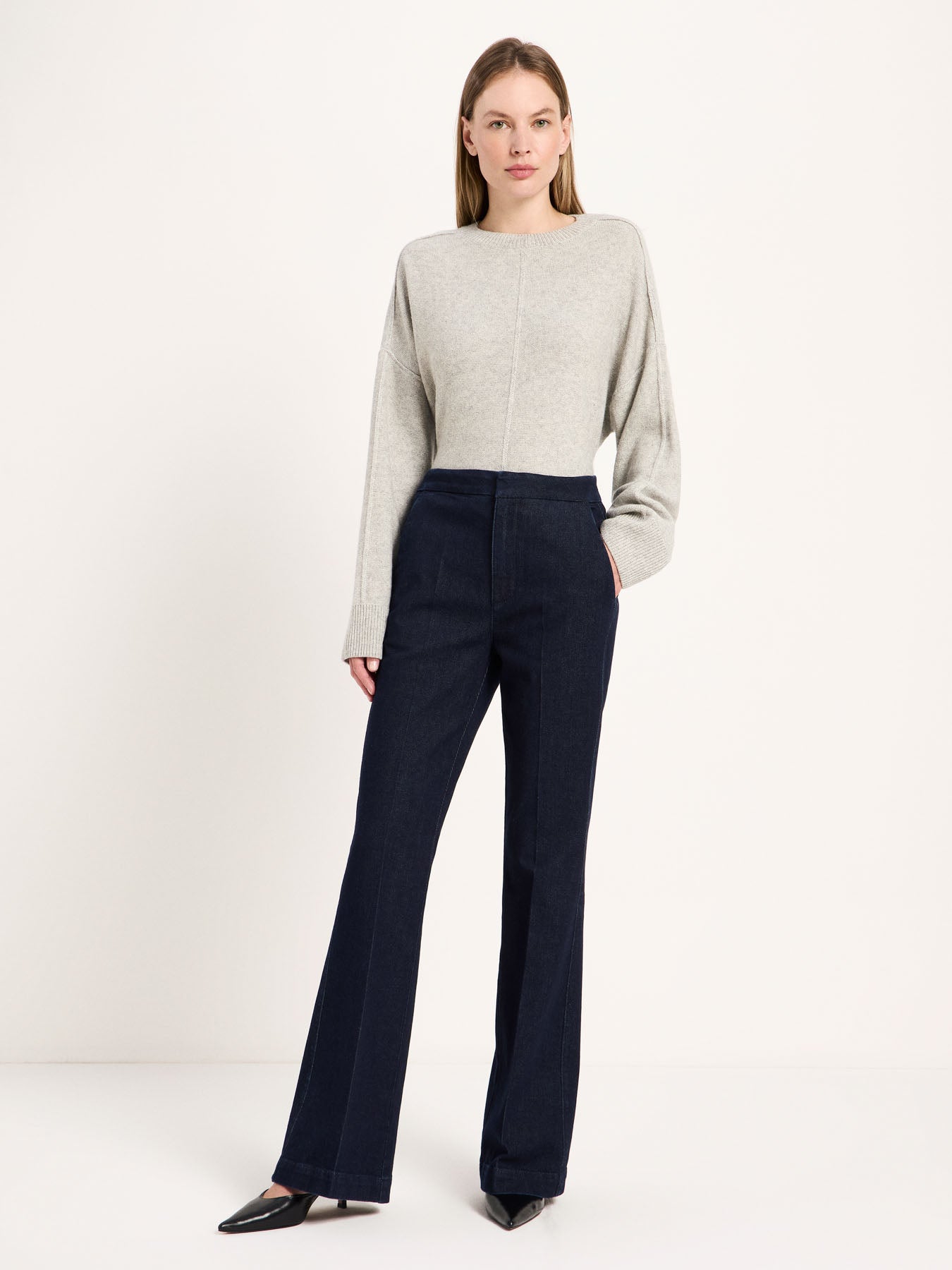 Flared Jeans "WILLOW" (GOTS) - Rinse Blue Denim von Lanius