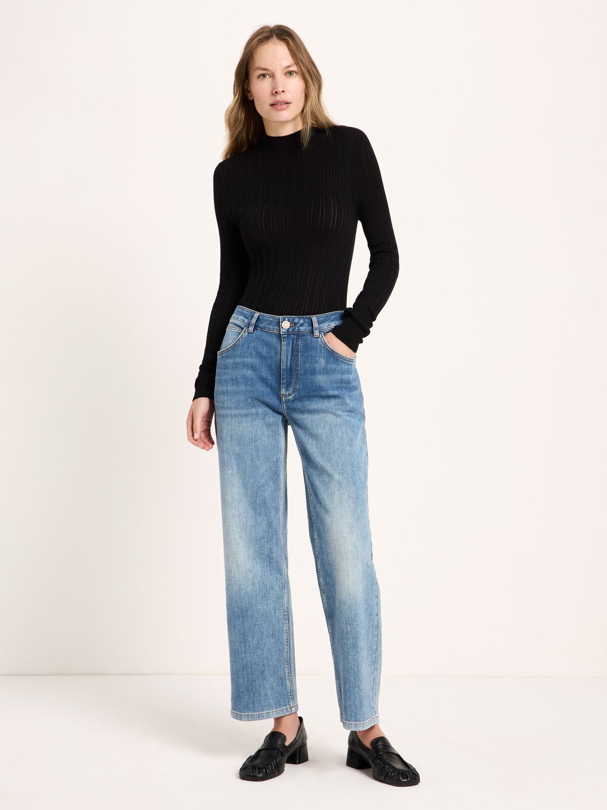Straight Jeans "SAGE" (GOTS) - Stonewash Blue Denim von Lanius