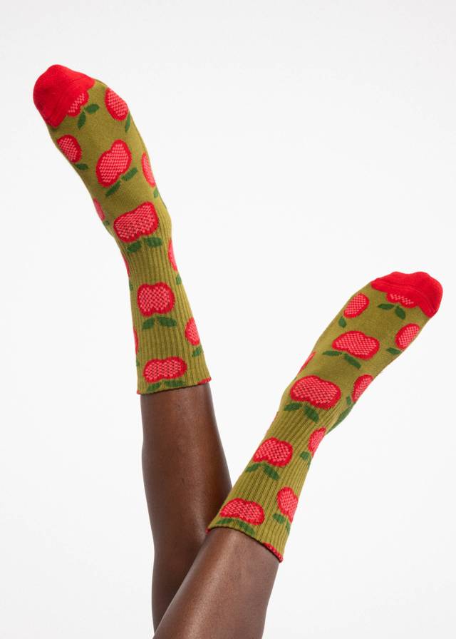 Baumwollsocken Sensational Steps - Kiss Me Apple Socks von Blutsgeschwister