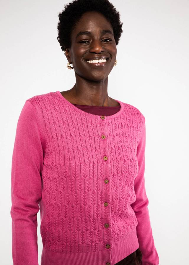 Cardigan Save the Brave - Folklore Pink Knit von Blutsgeschwister