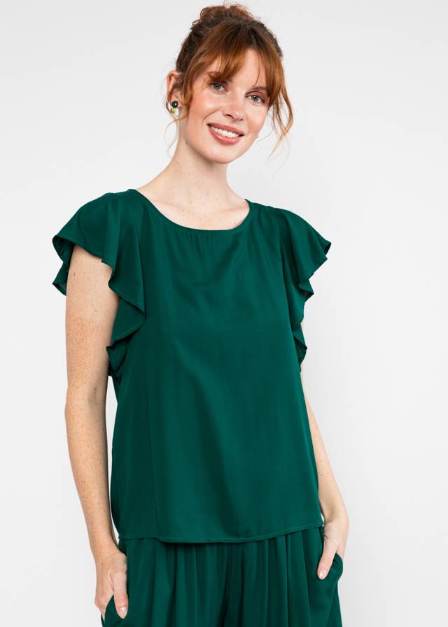 Sommer Top Lovebird's Wings - Green Holiday Feeling von Blutsgeschwister