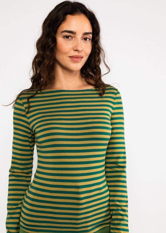 Streifenshirt Sweet Sailorette - Green Rider Stripes von Blutsgeschwister