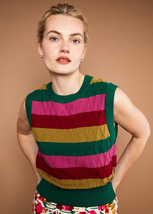 Strick-Pullunder Carnaby Candy - Little Party Stripe Knit von Blutsgeschwister