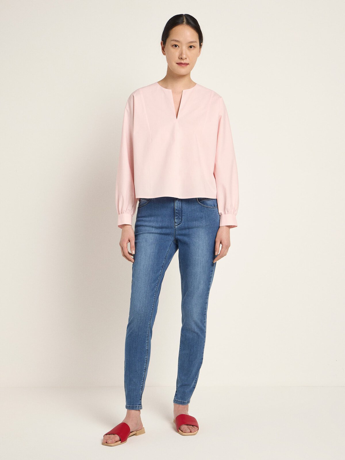 Bluse mit Kräuseln - Marys Rose von Lanius