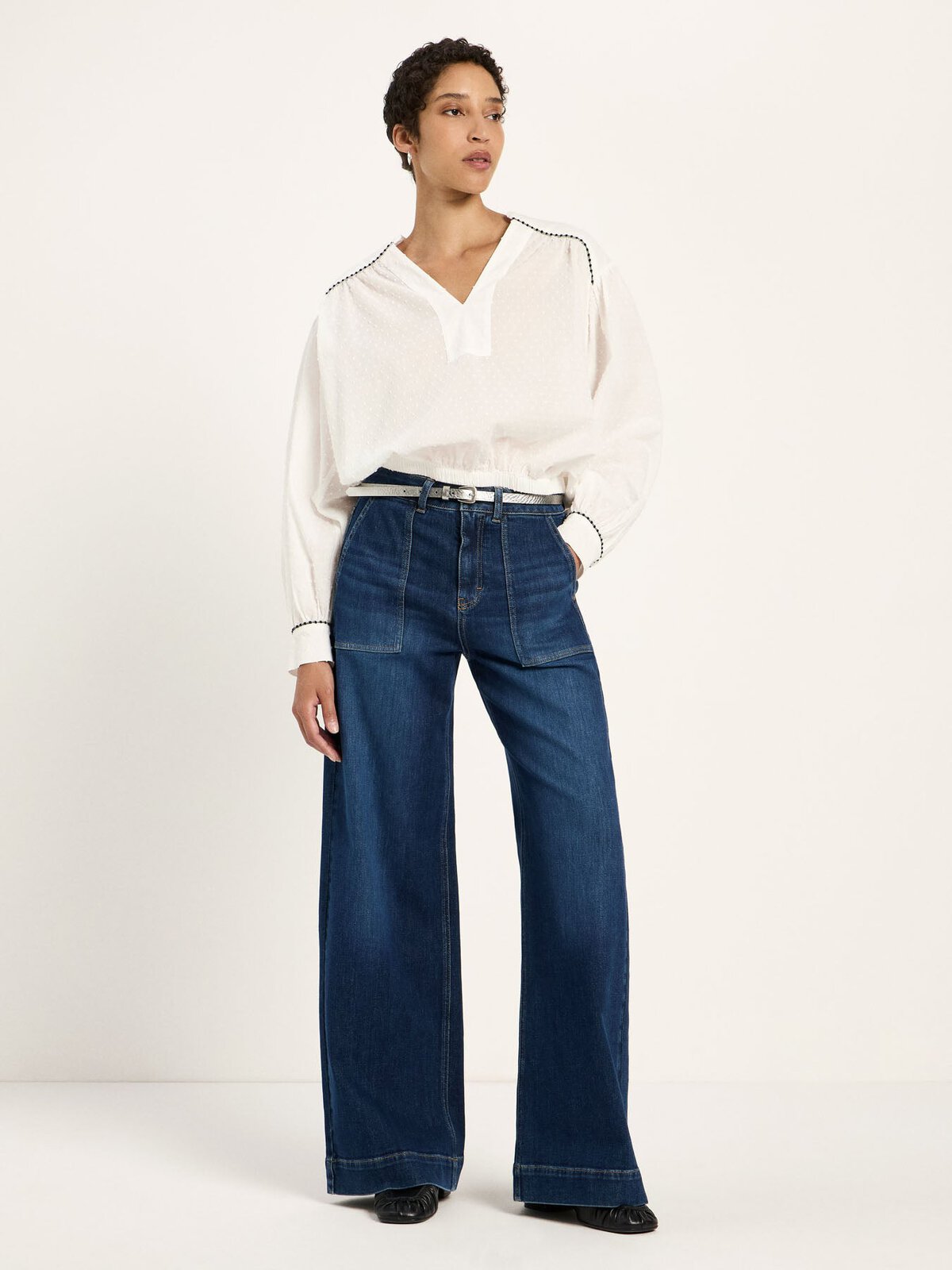 Bluse - White von Lanius