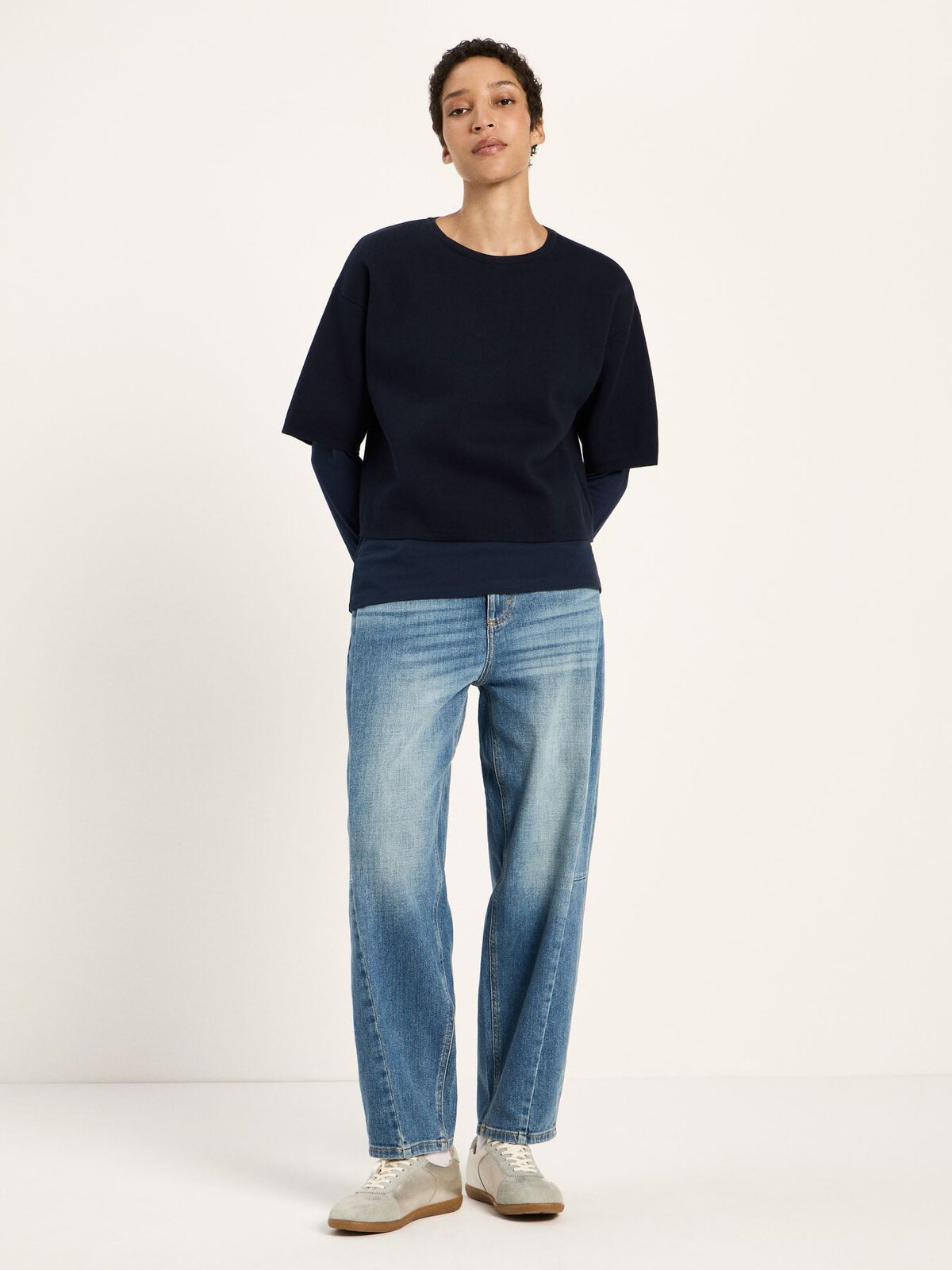 Doubleface Pullover (GOTS) - Midnight von Lanius