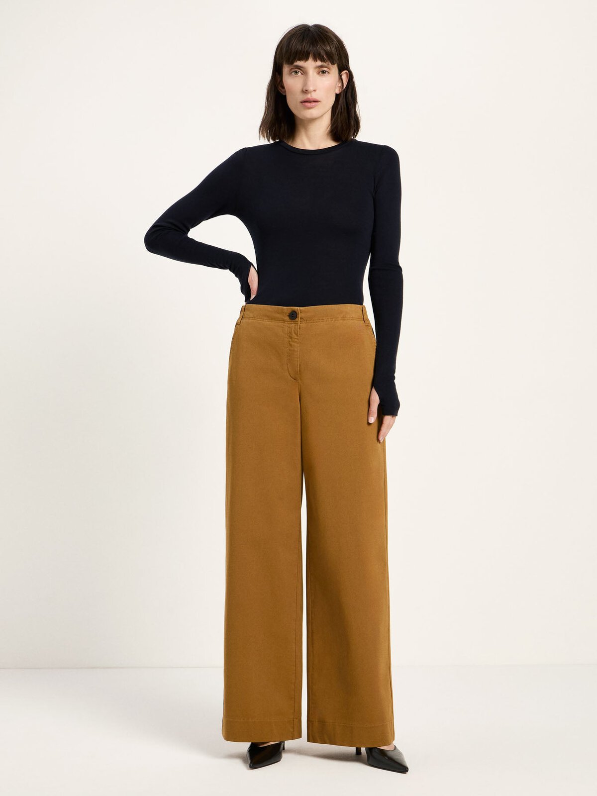 Hose mit weitem Bein (OCS) - Bronze Brown von Lanius
