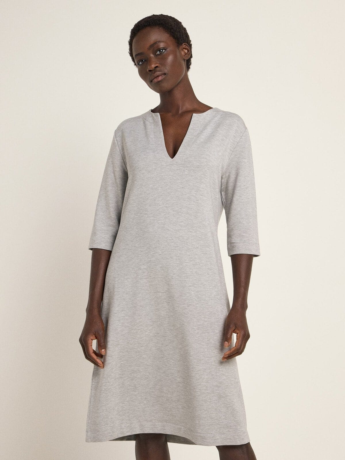 Kleid - Silver Grey Melange von Lanius