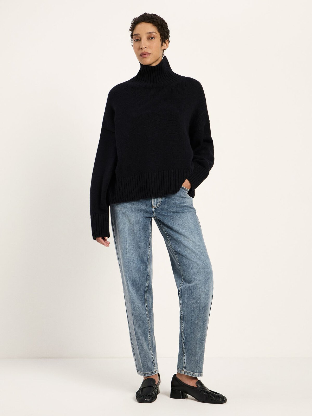 Oversize Pullover GOTS - Black von Lanius