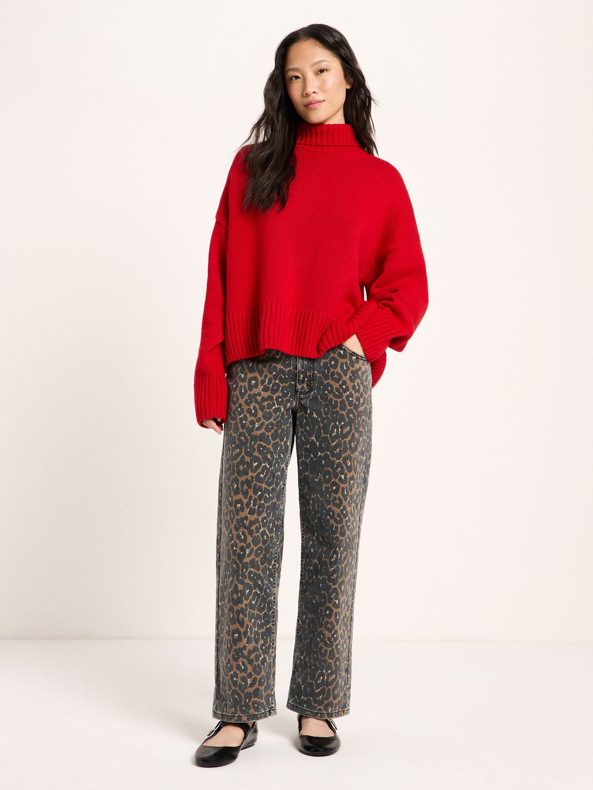 Oversize Pullover GOTS - Red von Lanius