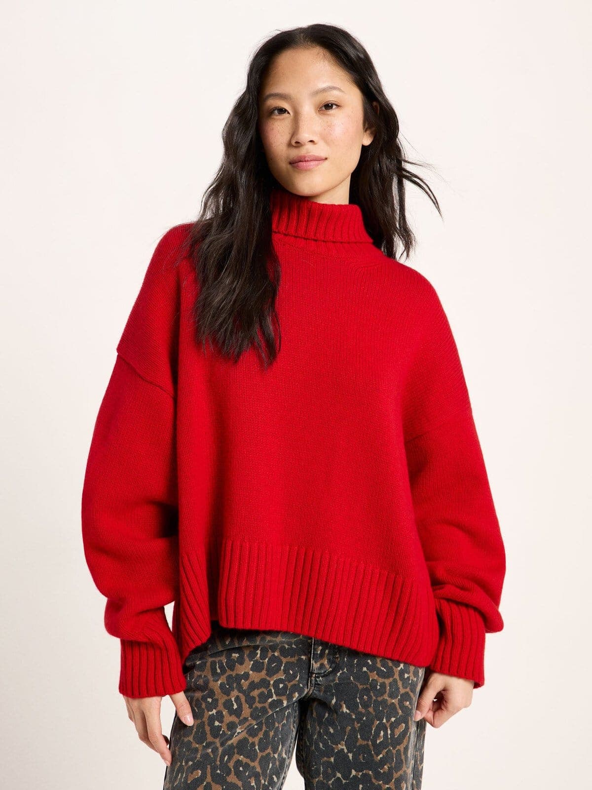 Oversize Pullover GOTS - Red von Lanius