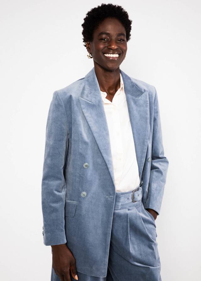 Blazer Whitney - Blue Rhythm Velvet von Blutsgeschwister