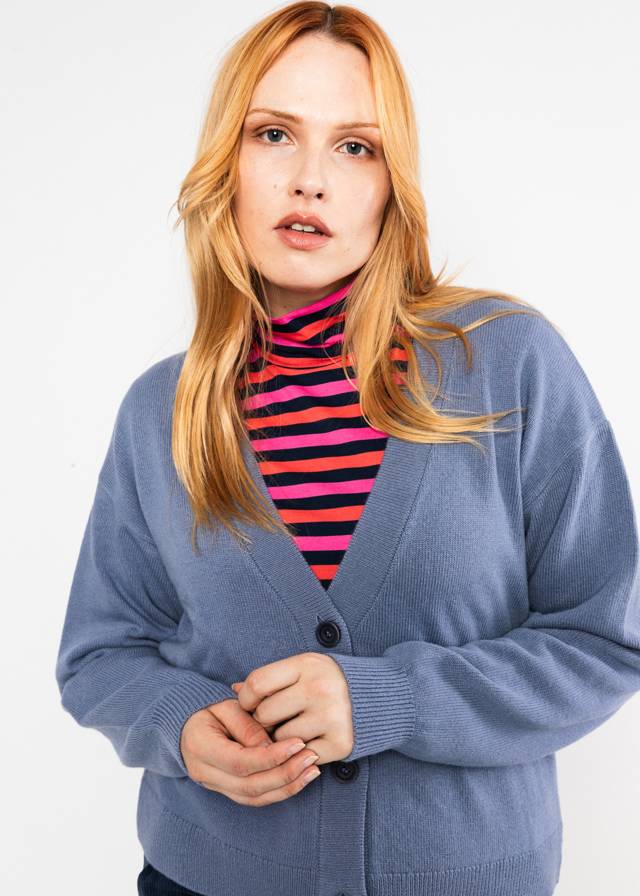 Cardigan Easy on You - Blue Ash Melange Blue von Blutsgeschwister