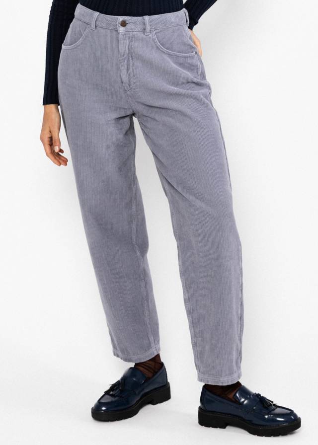 Cordhose High Waist Olotte - Morning Dawn Corduroy Blue von Blutsgeschwister