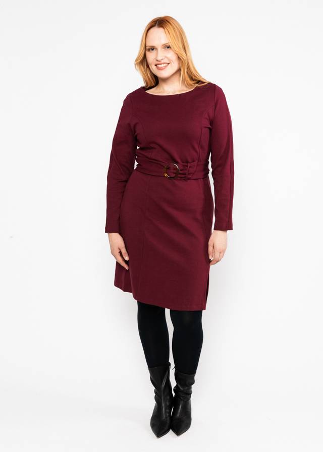 Herbstkleid Tailored Cocoon - Classy Burgundy von Blutsgeschwister