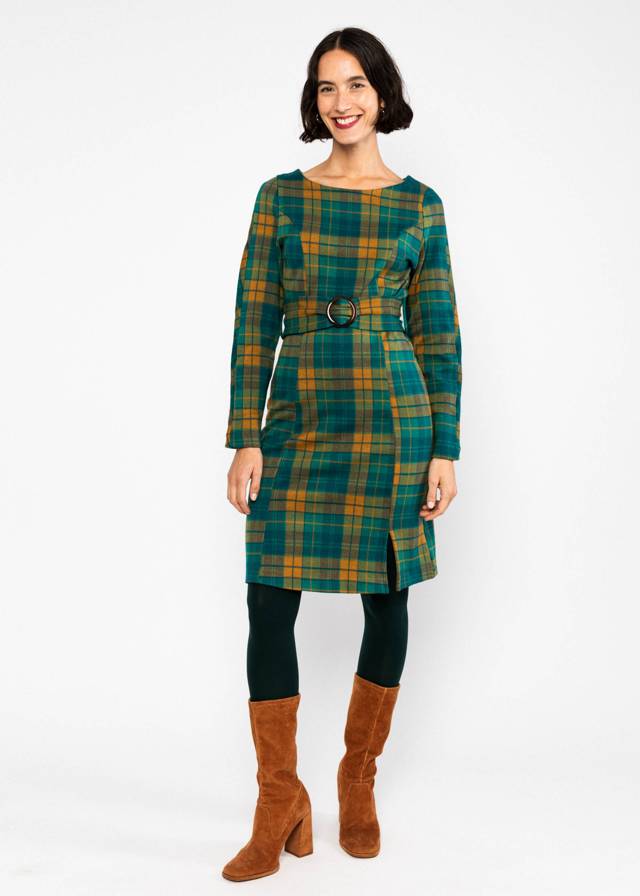 Herbstkleid Tailored Cocoon - Classy Sassy Check von Blutsgeschwister
