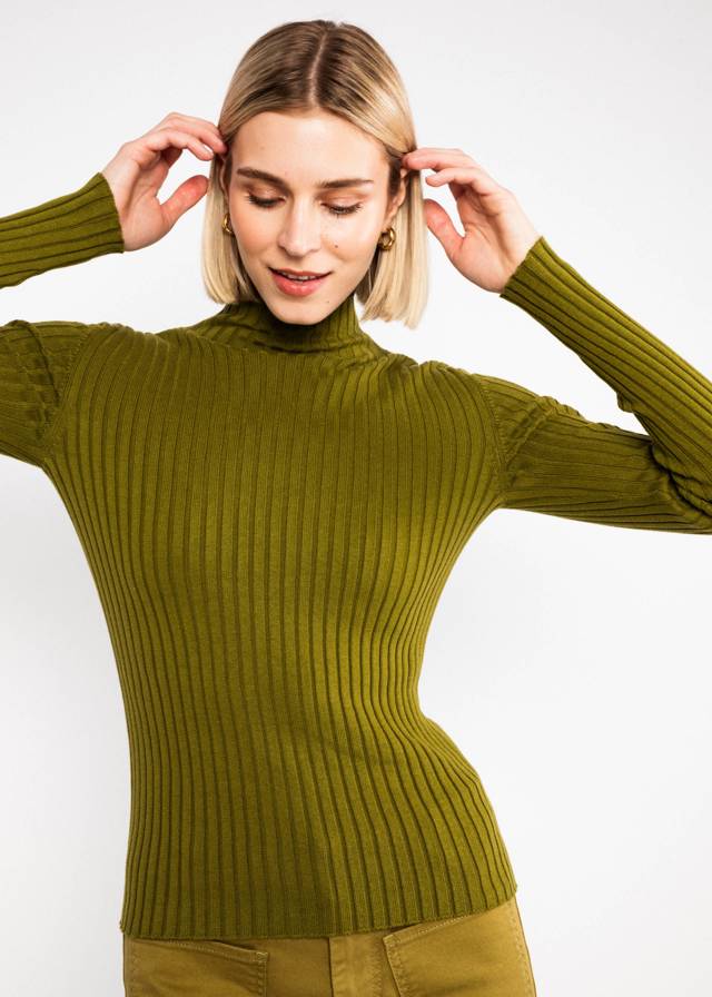 Rollkragenpullover Jazz & Chill - Apple Juice Knit von Blutsgeschwister