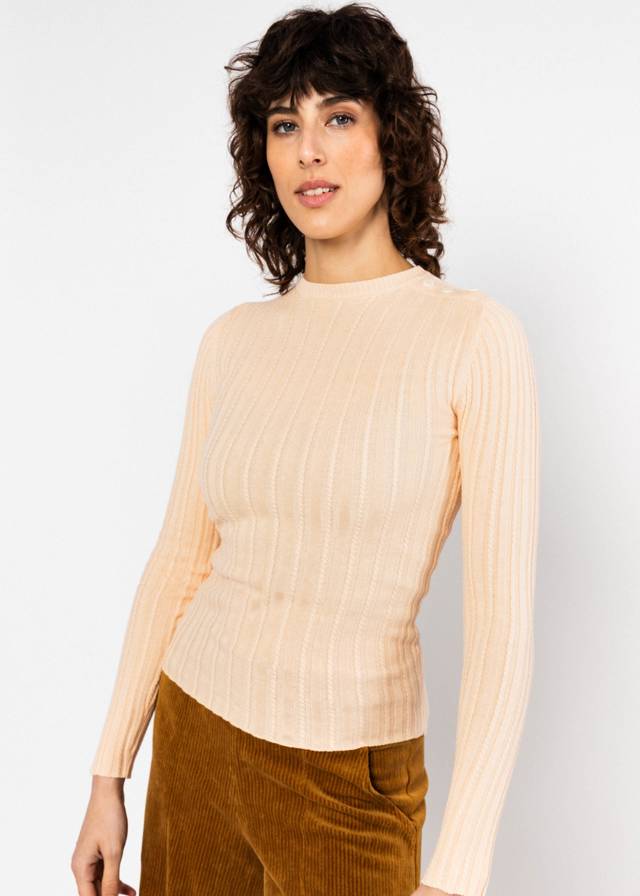 Strickoberteil Jazz & Chill Crew - Beige Dream Knit von Blutsgeschwister