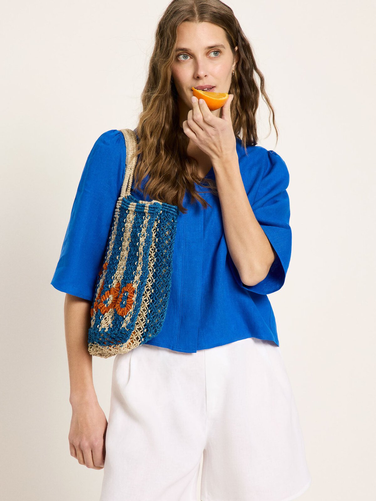 3/4 Arm Bluse (GOTS) - Lapis von Lanius