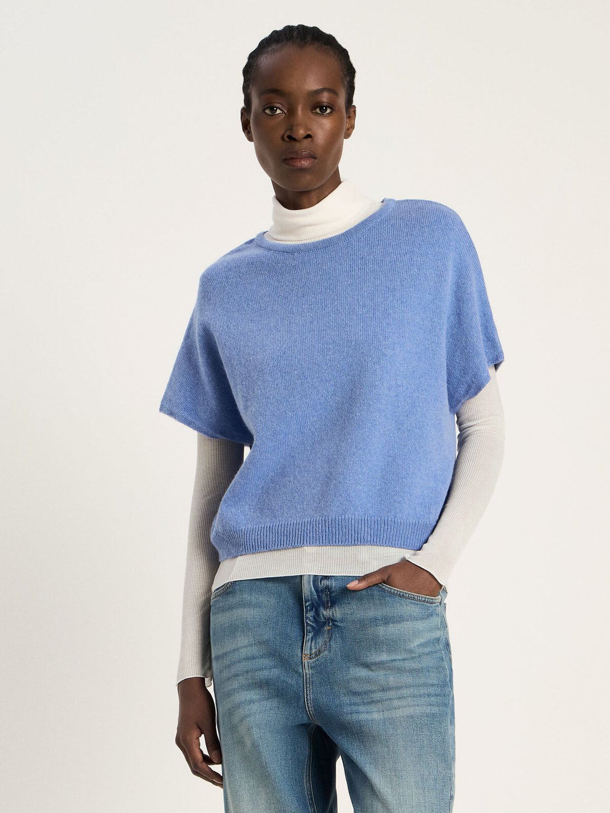 Pullunder (GOTS) - Light Blue Melange von Lanius