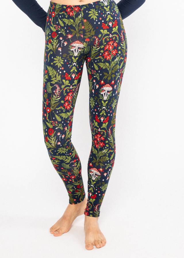 Baumwoll-Leggings Lovely Legs - Dreamy Mushroom Carpet von Blutsgeschwister