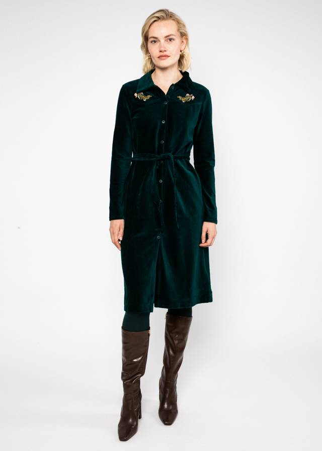 Blusenkleid These Boots are Made for - Art Nouveau Green von Blutsgeschwister