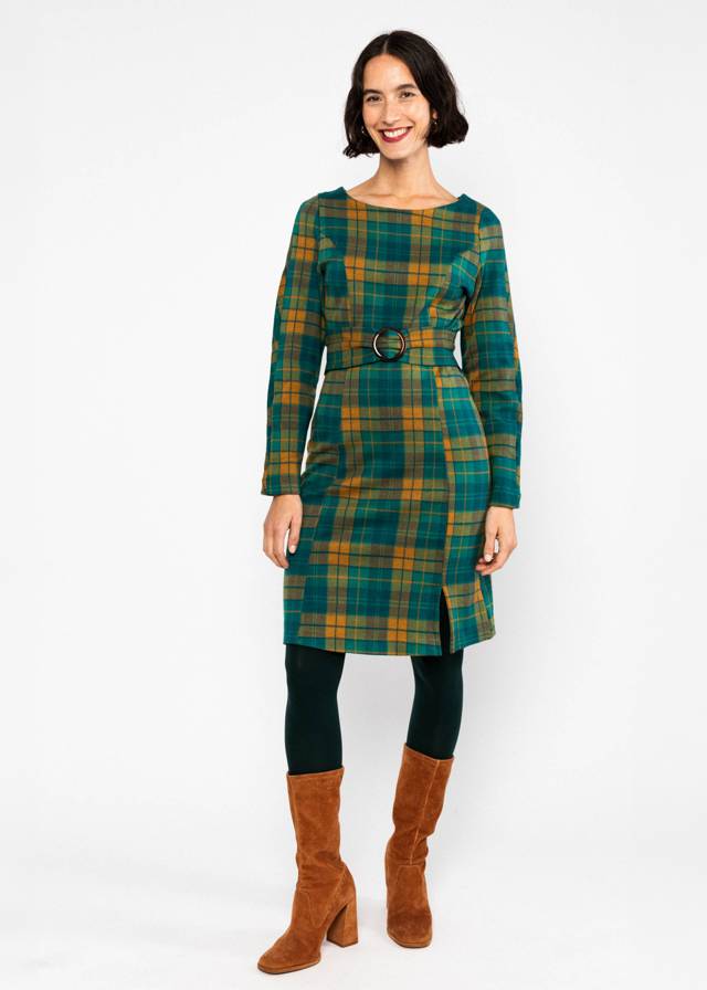 Herbstkleid Tailored Cocoon - Classy Sassy Check von Blutsgeschwister