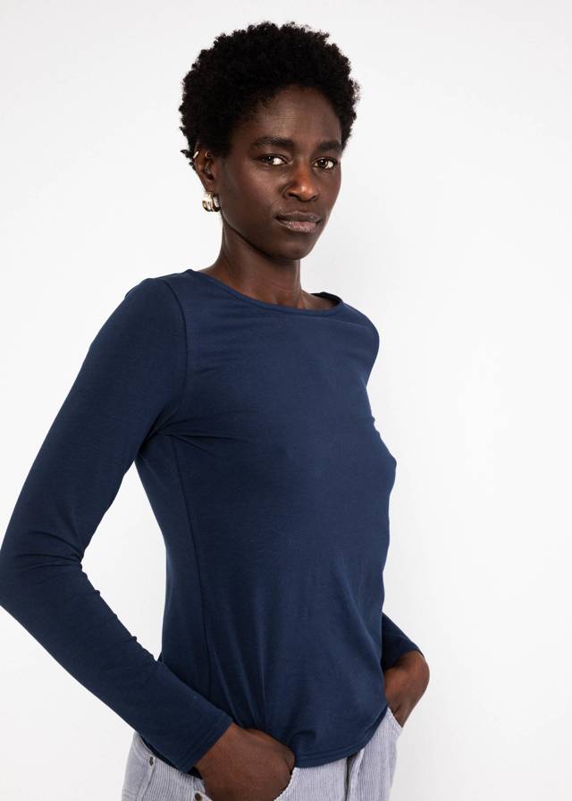 Longsleeve Oh Marine - Tasty Blue Berry von Blutsgeschwister