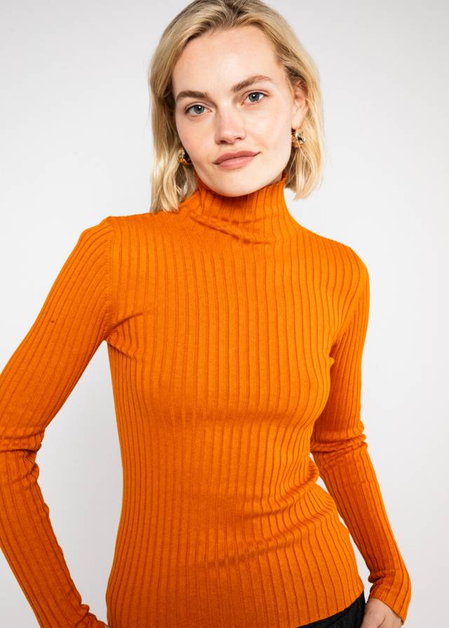 Rollkragenpullover Jazz & Chill - Yellow Dream Knit von Blutsgeschwister