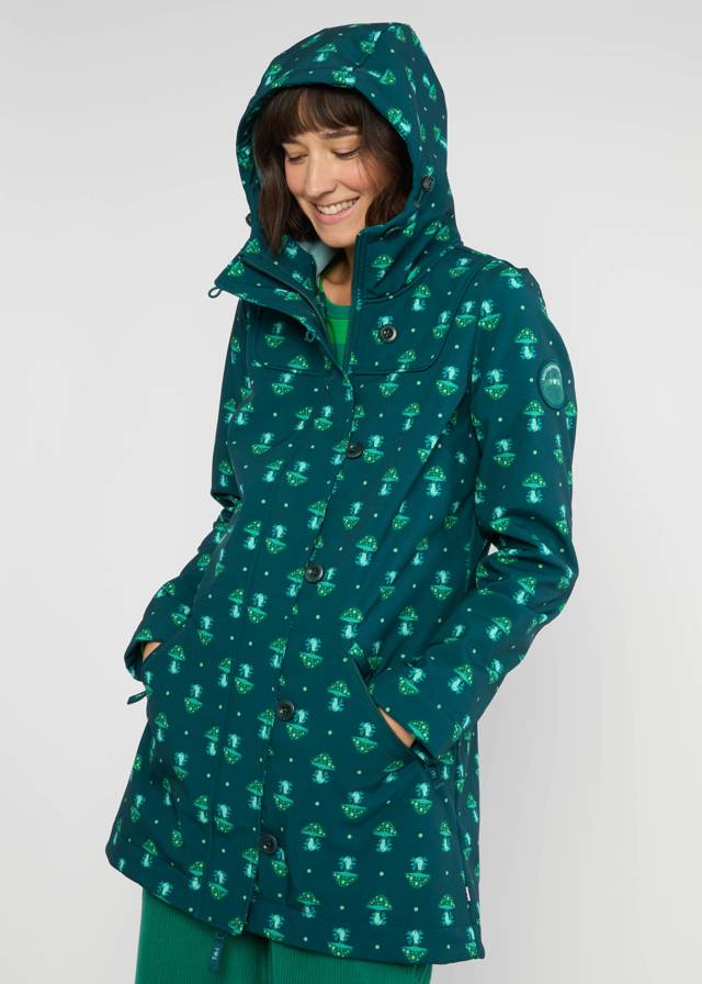 Softshelljacke Wild Weather - Magical Night Mushroom von Blutsgeschwister