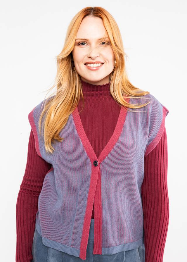 Strickoberteil Layer of Love - Twisted Melange Knit von Blutsgeschwister