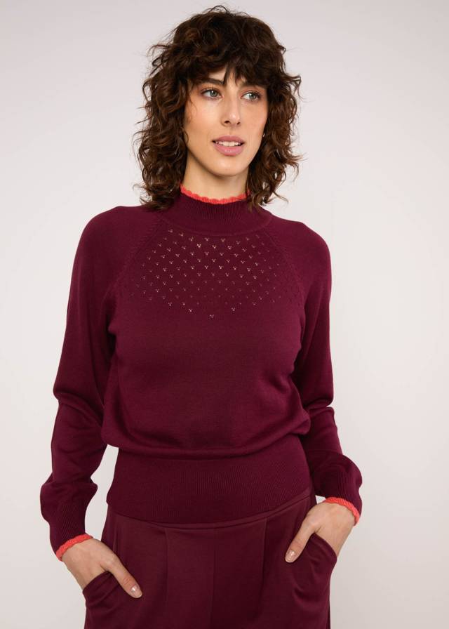 Strickpullover Delicious Minds - Burgundy Dream Knit von Blutsgeschwister