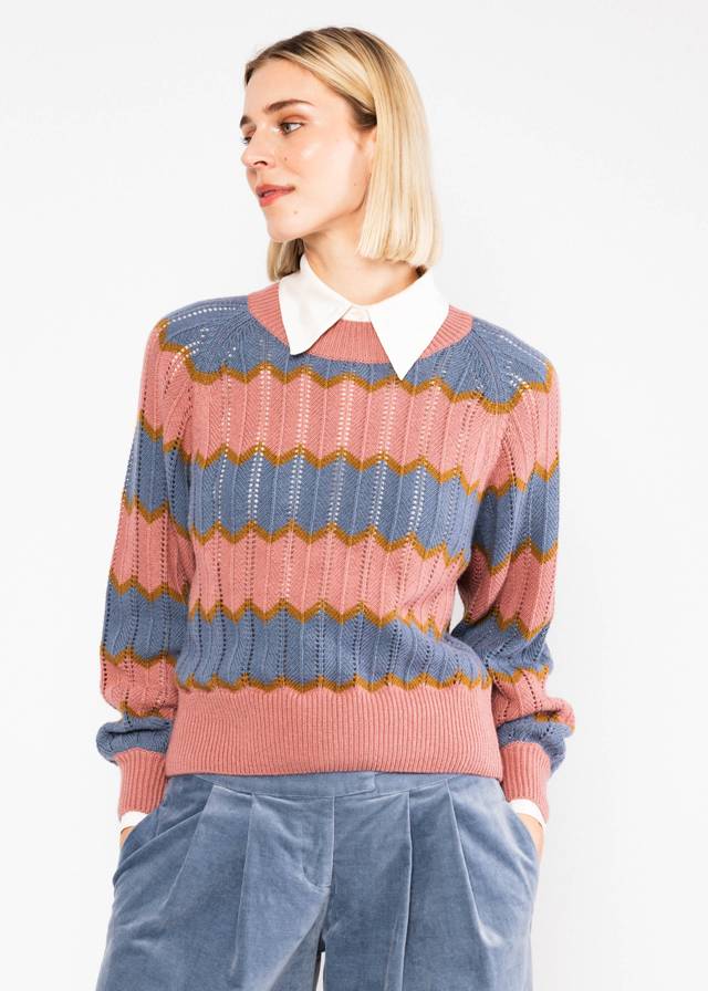 Wollpullover Cosy Zig Zag - Great Zigzag von Blutsgeschwister
