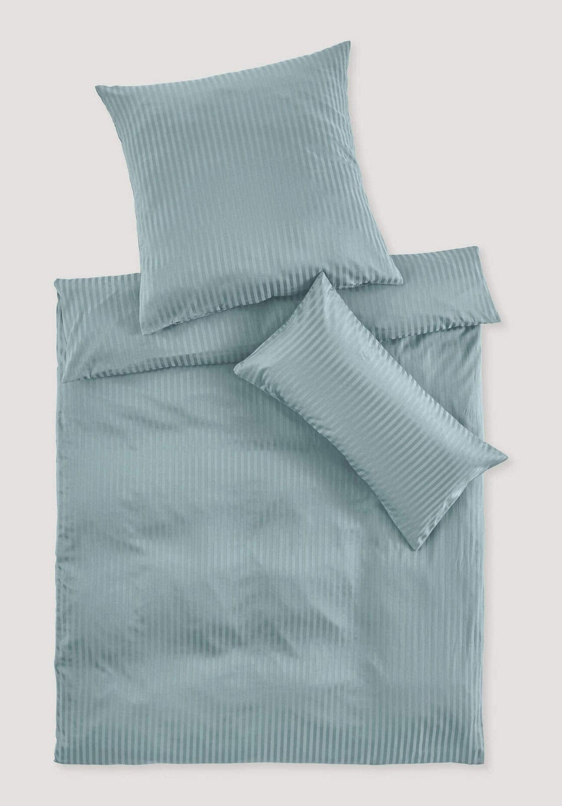 Bettwäsche Set SILKY TOUCH aus TENCEL™ Lyocell und Bio-Baumwolle - blau von Hessnatur