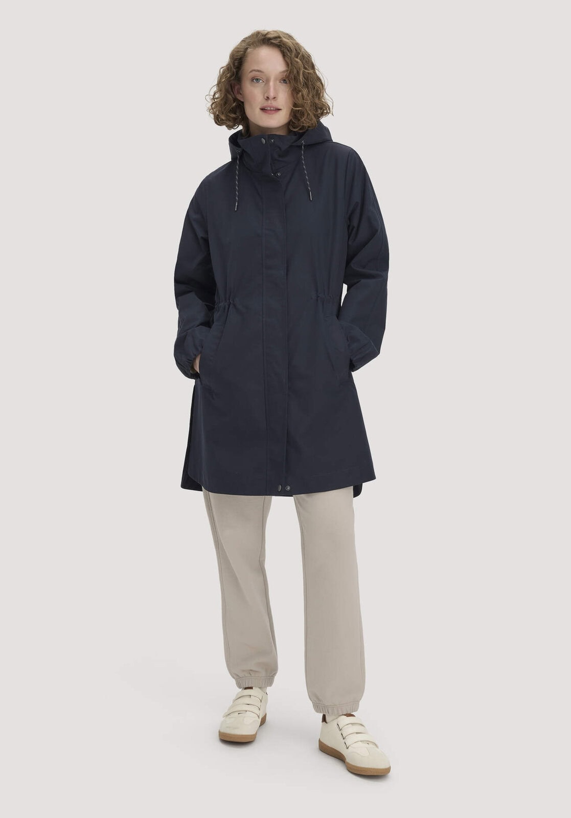 Damen Allwetterparka Relaxed NATURESHELL aus Bio-Baumwolle - blau von Hessnatur
