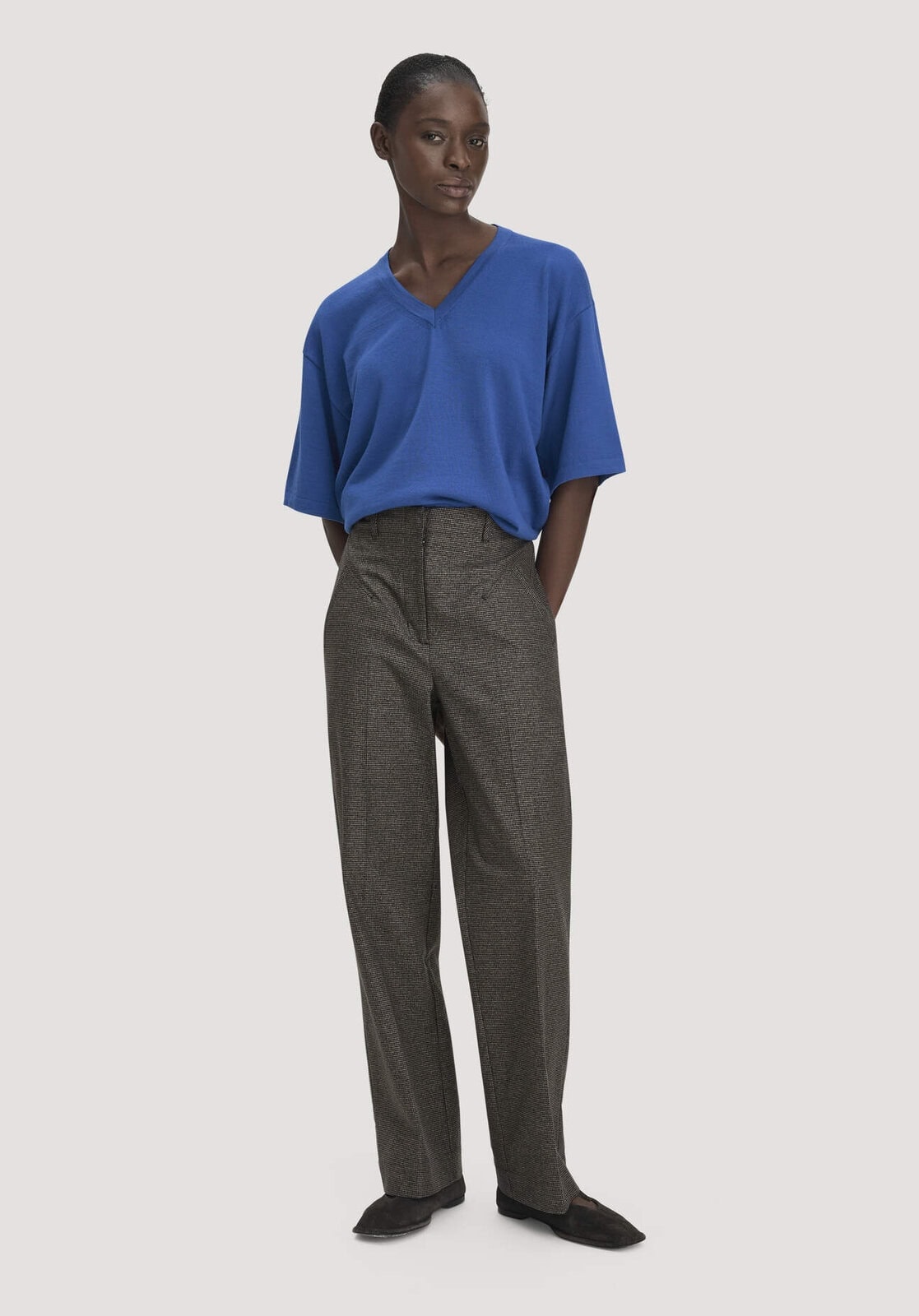 Damen Hose Straight Leg aus Bio-Baumwolle - schwarz von Hessnatur