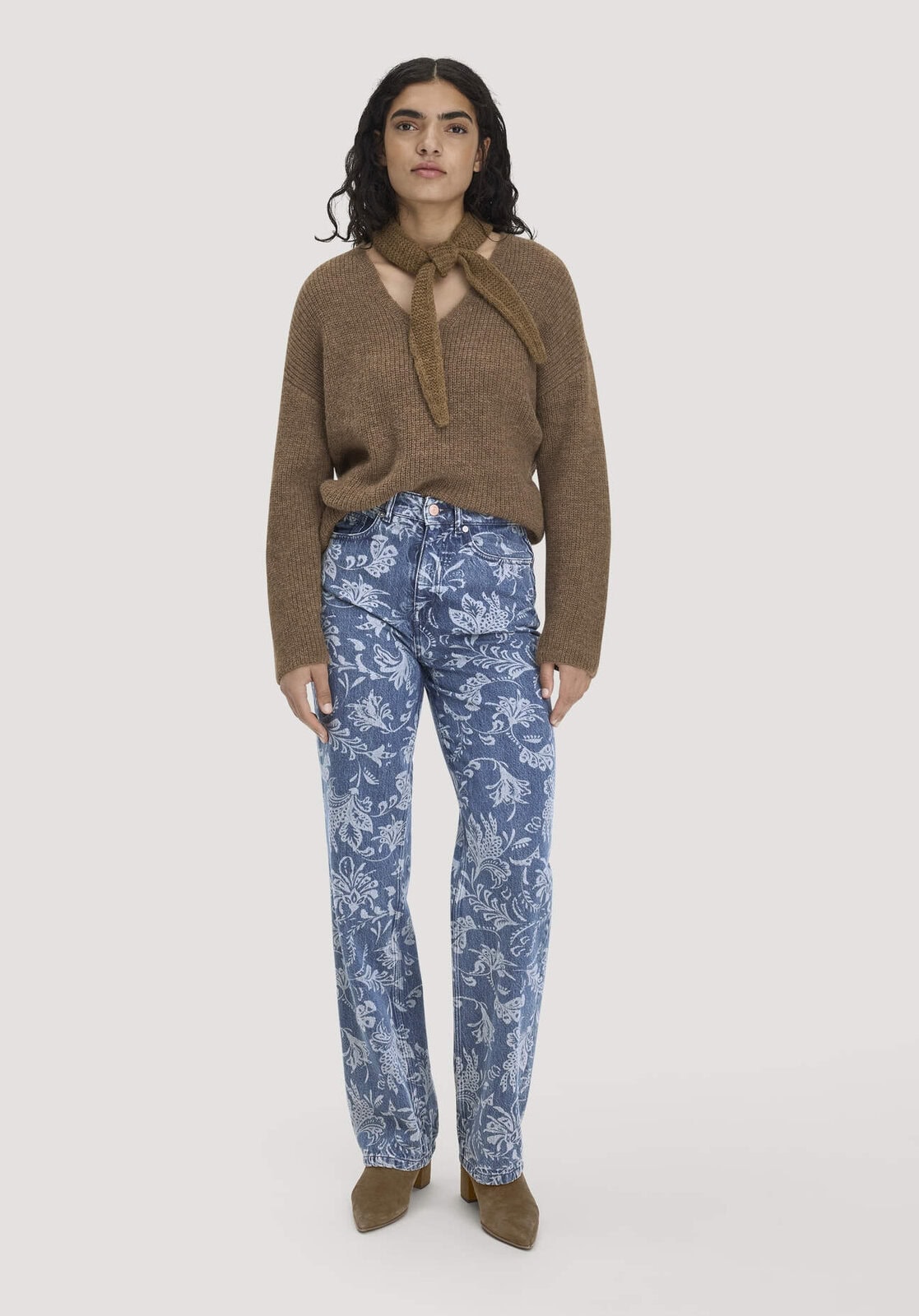 Damen Jeans Straight Relaxed aus Bio-Baumwolle mit TENCEL™ Lyocell - blau von Hessnatur