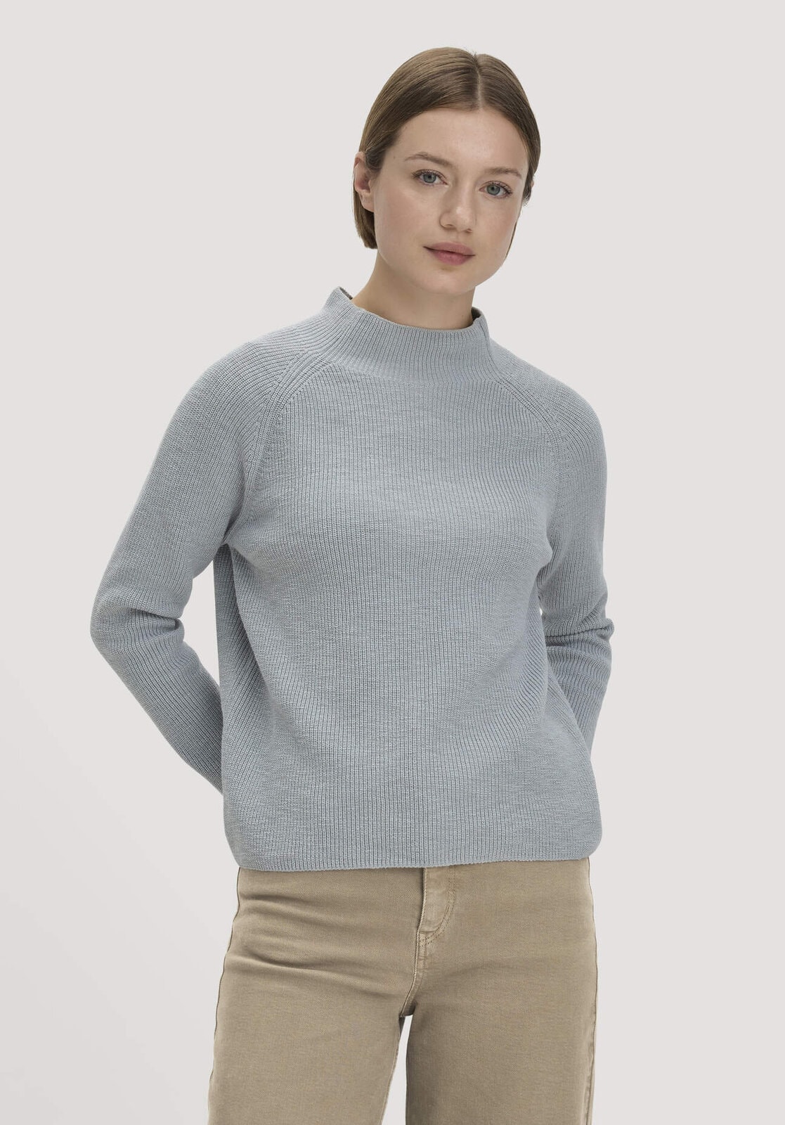 Damen Strickpullover Relaxed aus Bio-Baumwolle - blau von Hessnatur